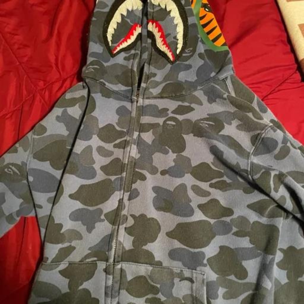 Blue Bape Full Zip Hoodie